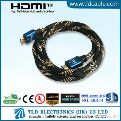 100%!!! POPULAR HDMI cable AM to AM with Zinc Alloy Shell